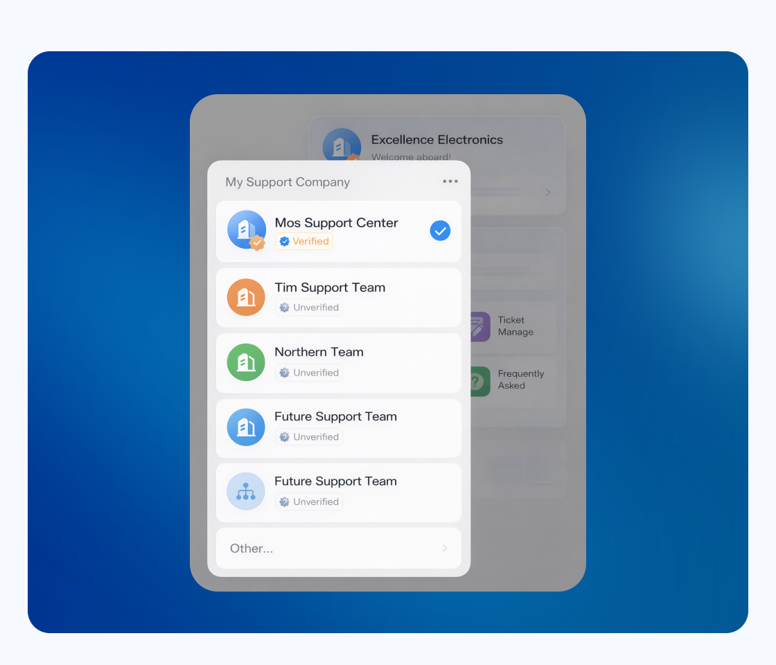 Switch teams, seamlessly.